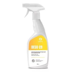 DESO C9, дезинфицирующее средство на основе изопропилового спирта.