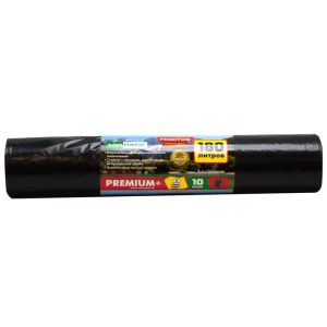Мешки для мусора 180л*10шт 35мкм PREMIUM+