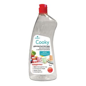 Cooky, гель для мытья посуды без запаха.