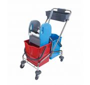 Тележка уборочная 2*18л с лотком и  универсальным отжимом, Турция