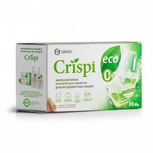 CRISPI, экологичные таблетки для посудомоечных машин.