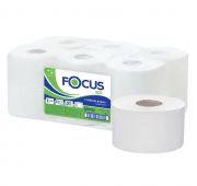 Туалетная бумага FOCUS Eco Jumbo, 1сл. белая, 200 м/12.