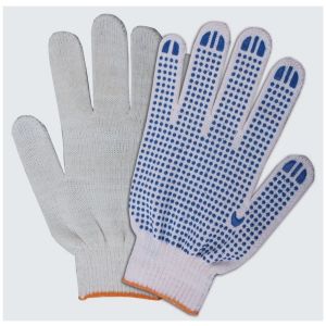 Перчатки х/б с ПВХ (5 ниток) БЕЛЫЕ