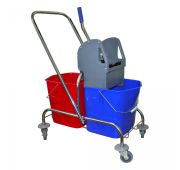 Тележка уборочная 2*20л Доминга Эконом с универсальным отжимом