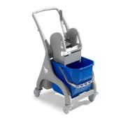 Тележка уборочная 1*15л Nick 15 серая с ручкой и Tec-отжимом, TTS