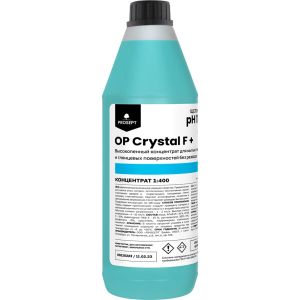 OP Crystal F+ , высокопенное концентрированное средство  для мытья стеклянных фасадов
