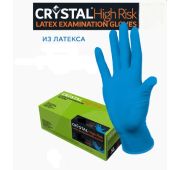 Перчатки латексные CRYSTAL HIGH RISK 25 пар
