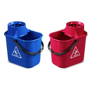 Ведро Easy с отжимом, красное, синее 14л, TTS