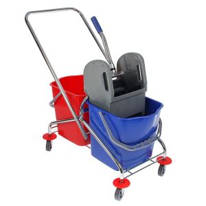 Тележка уборочная 2*17л с универсальным отжимом, Китай