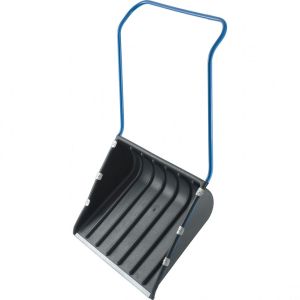 Движок для снега 735х555х1250 мм, пластиковый, стальная рукоятка.