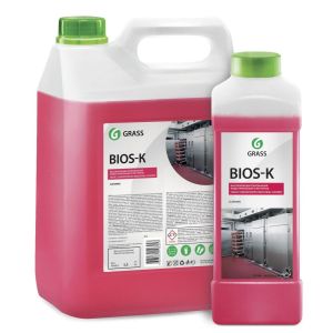 BIOS-K,  средство моющее щелочное от жира и нефтепродуктов.