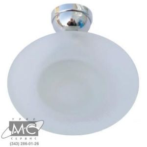 Мыльница стеклянная, хром 3085