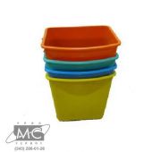 Ведро 5 л пластиковое синее, красное, желтое, зеленое